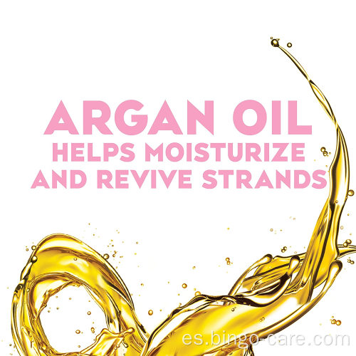 Suero de aceite de argán sedoso humectante anti encrespamiento